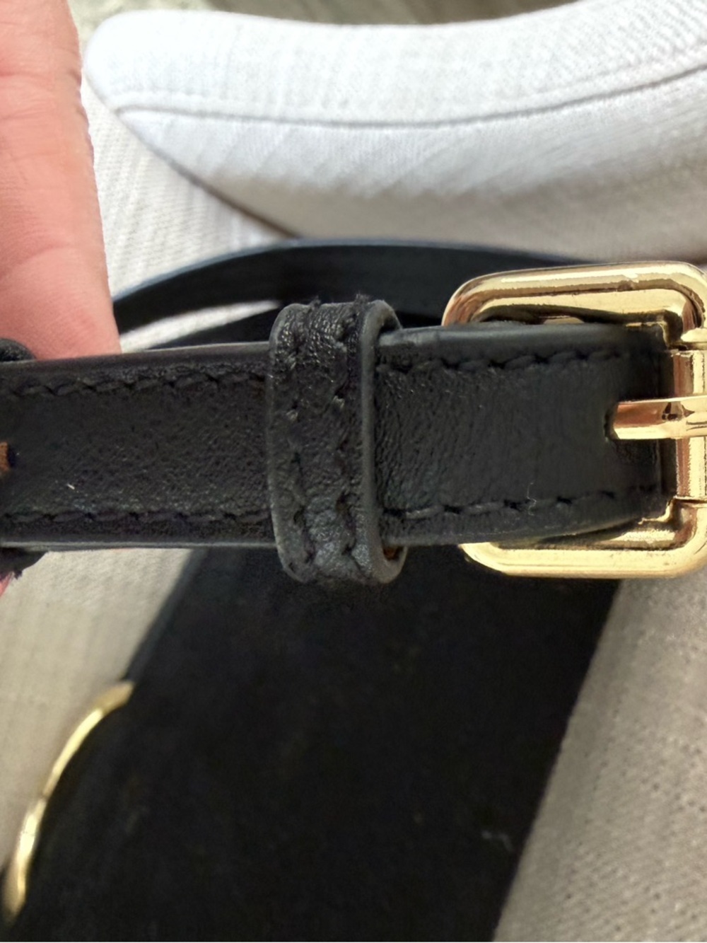 Chloé Faye Small Leather & Suede Crossbody Shoulder Bag Black Gold, ‼️MSRP $1390 - Picture 14 of 15